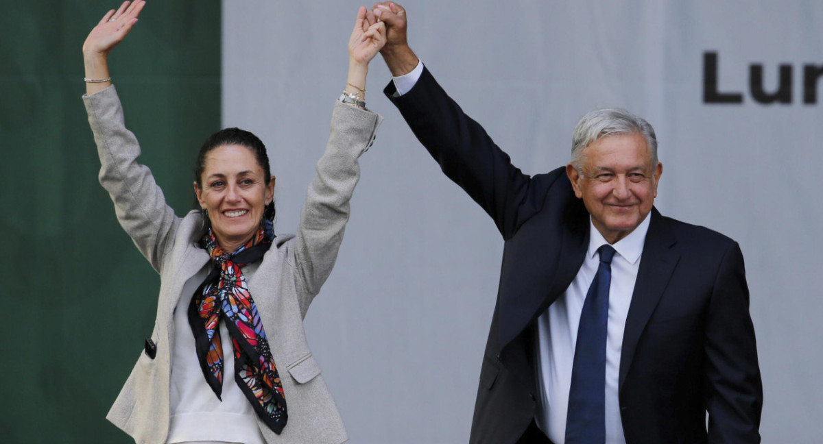López Obrador y Claudia Sheinbaum, México. Foto: EFE