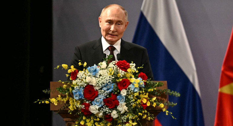 Vladimir Putin en Vietnam. Foto: Reuters