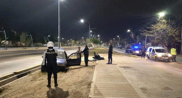 Insólito accidente en Mendoza. Foto: Ministerio de Seguridad de Mendoza