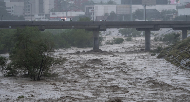 Tormenta tropical Alberto en México. Foto: EFE.