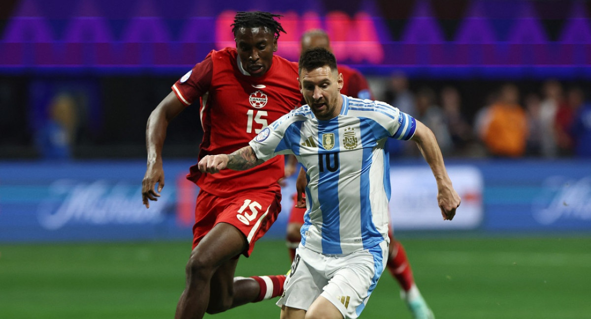 Lionel Messi; Selección Argentina vs. Canadá; Copa América 2024. Foto: Reuters.