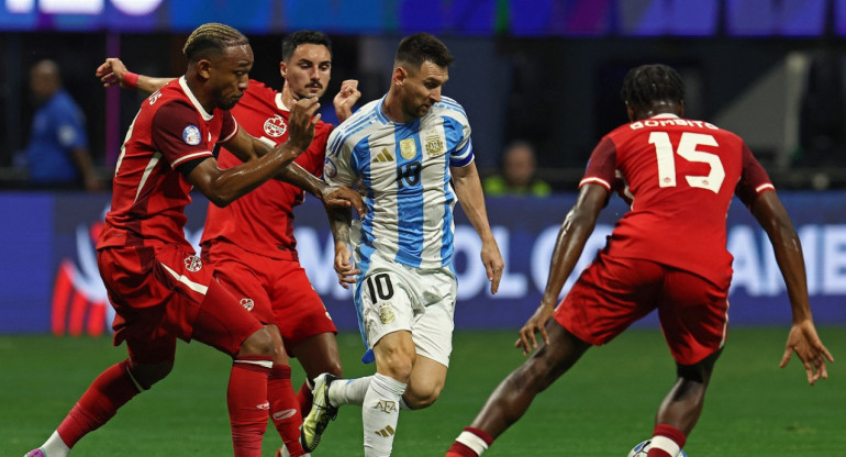 Lionel Messi; Selección Argentina vs. Canadá; Copa América 2024. Foto: Reuters.