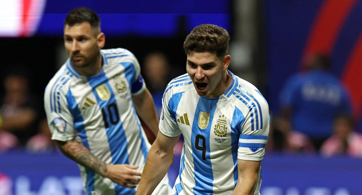 Julián Álvarez; Selección Argentina vs. Canadá; Copa América 2024. Foto: Reuters.
