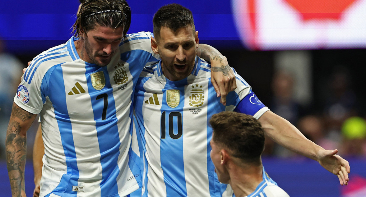 La Selección Argentina derrotó a Canadá en la Copa América 2024. Foto: NA.