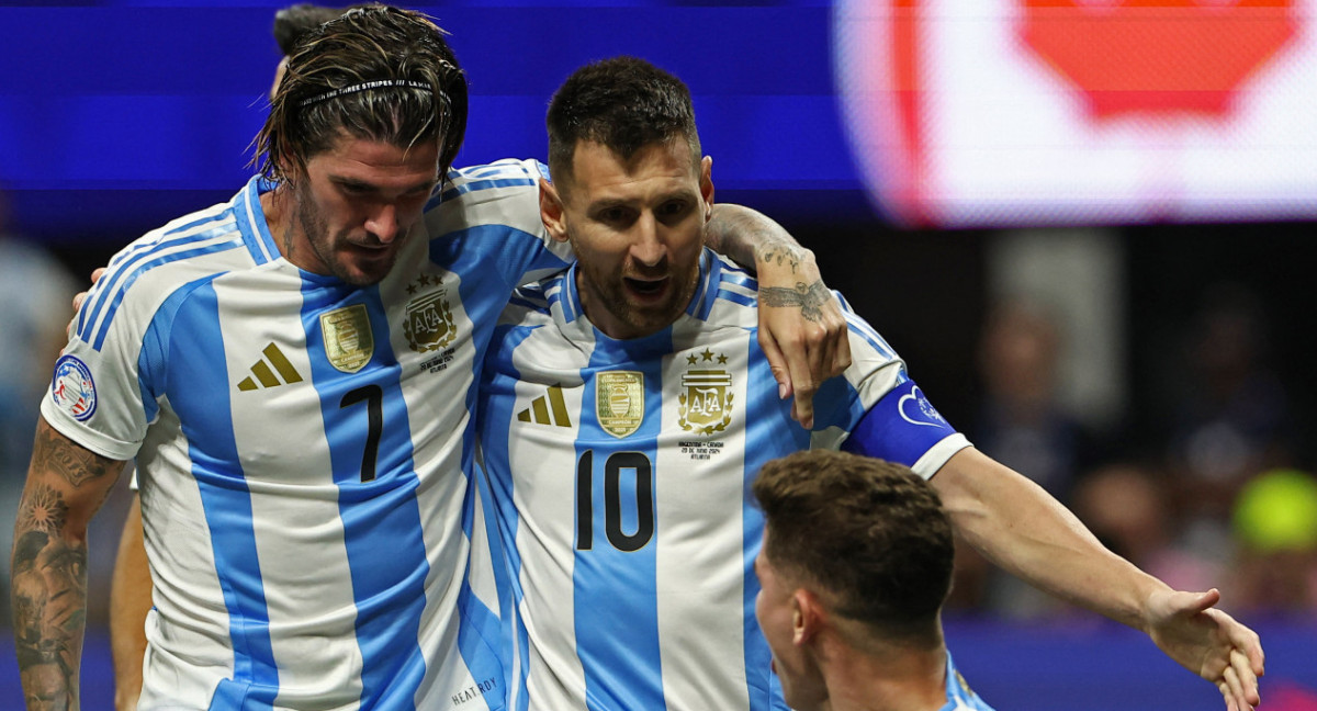 La Selección Argentina derrotó a Canadá en la Copa América 2024. Foto: NA.