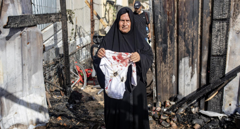 Destrozos en Rafah, Franja de Gaza; guerra Israel-Hamás. Foto:
