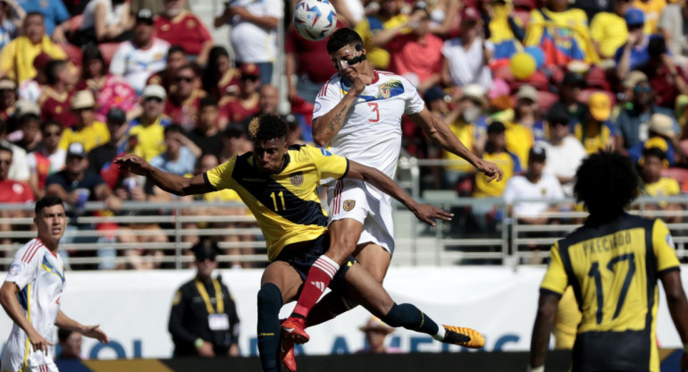 Ecuador vs Venezuela, Copa América. Foto: EFE