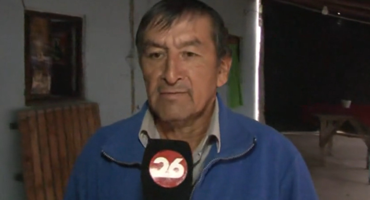 José Peña habló con Canal 26 sobre la desaparición de su hijo Loan.