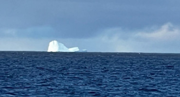 El iceberg que fue divisado cerca de la costa de Ushuaia. Foto: Prefectura.