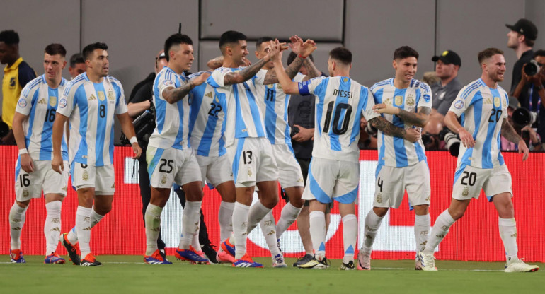 Selección Argentina en Copa América 2024. Foto: EFE.