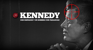 Kennedy, dos disparos y un hombre con paraguas. Foto: 26 Historia / Canal 26.