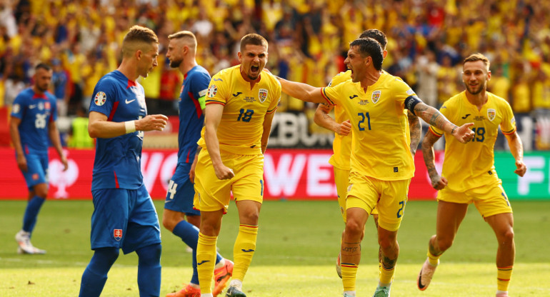 Rumania vs Eslovaquia, Eurocopa. Foto: Reuters