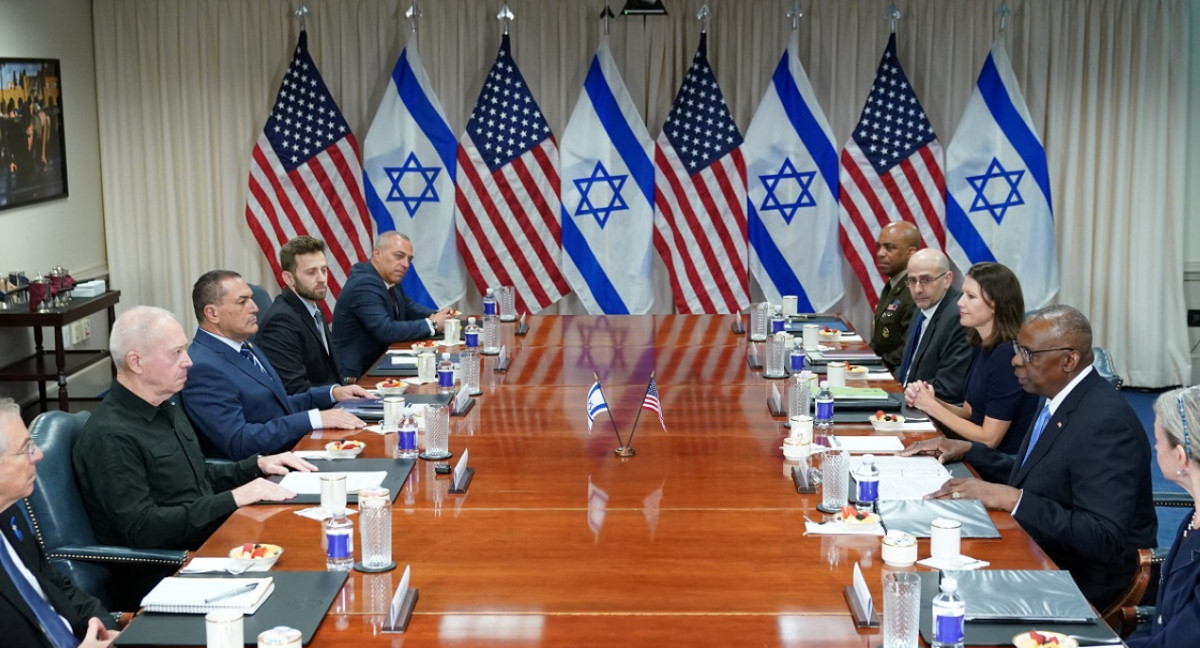 Yoav Gallant se reunió con funcionarios estadounidenses en Washington. Foto: Reuters.