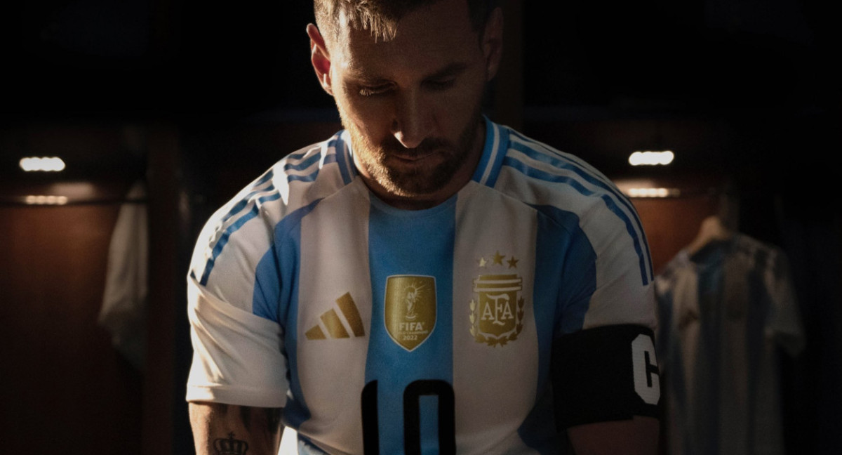 Lionel Messi, Selección Argentina.  Foto: X @adidasfootball