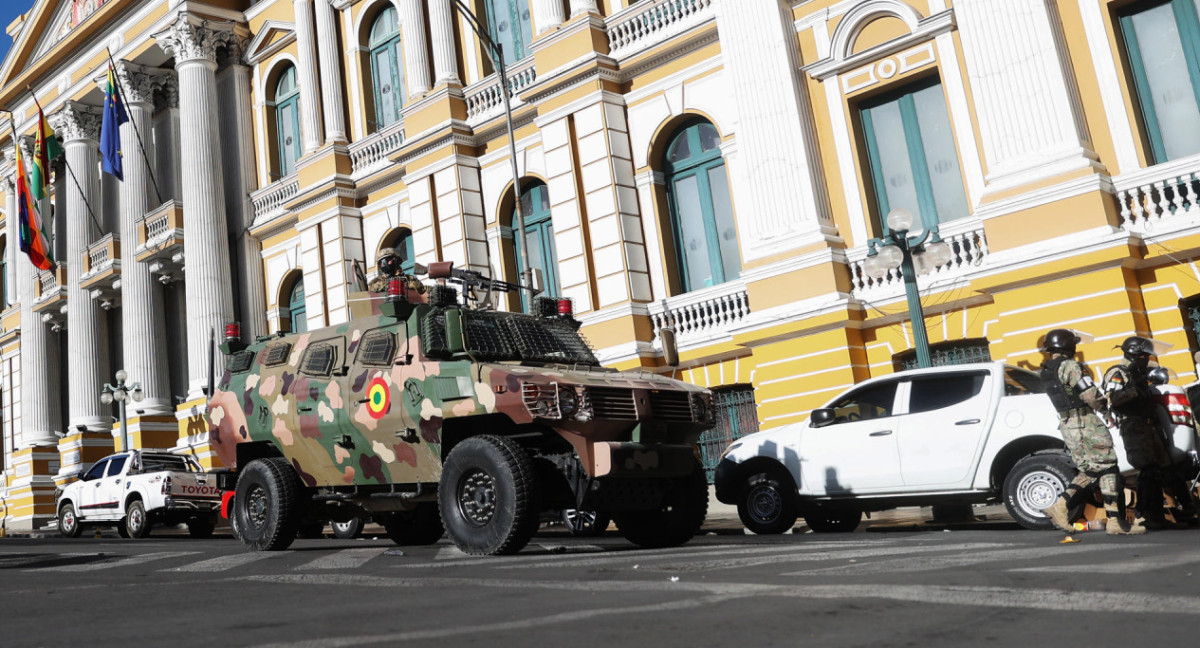 Denuncian golpe de Estado y levantamiento militar en Bolivia. Foto: EFE