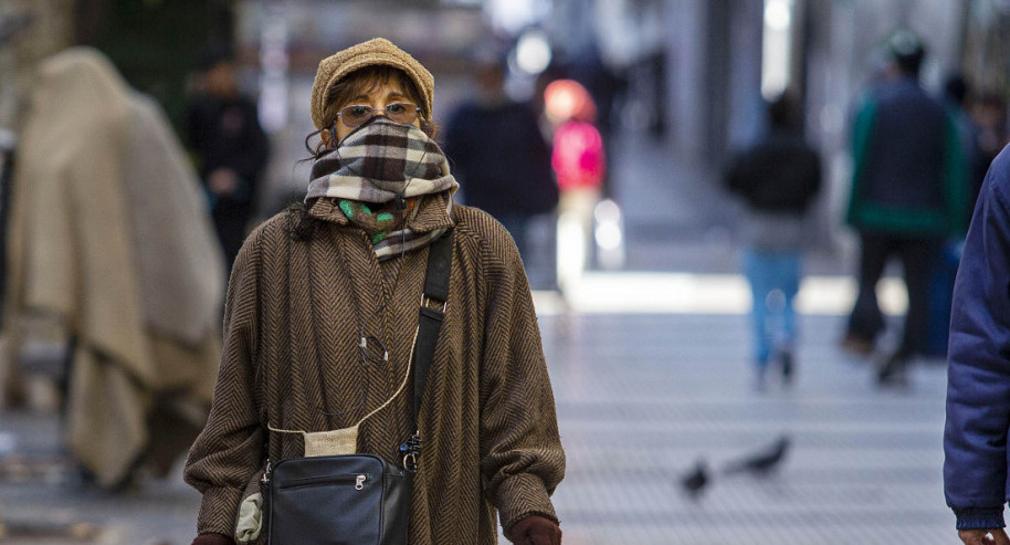 Ola polar en Buenos Aires. Foto: NA