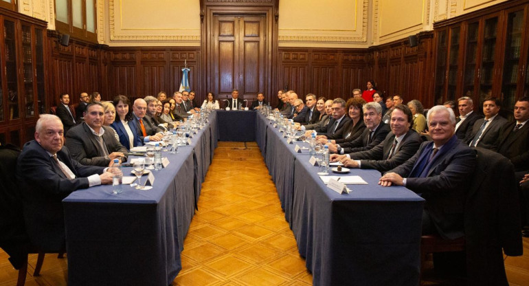 La Corte Suprema se reunió con la Junta de Presidentes de Cámaras Federales y Nacionales.