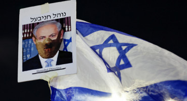 Protestas en Israel contra Netanyahu. Foto: Reuters
