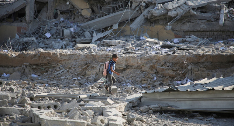 Destrucción en la Franja de Gaza. Foto: Reuters