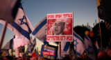 Protestas en contra Netanyahu en Israel. Foto: Reuters