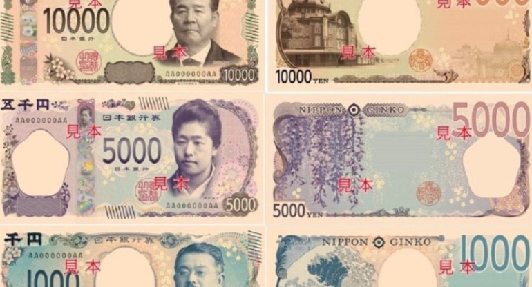 Nuevos billetes de Japón. Foto: X