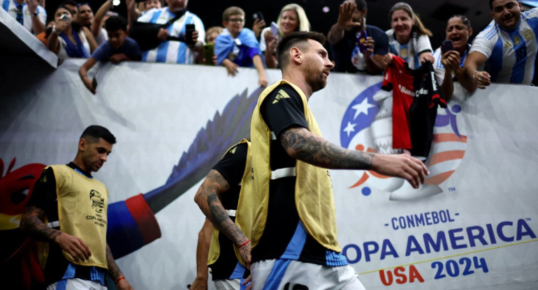 Lionel Messi; Argentina vs. Ecuador; Copa América 2024. Foto: Reuters.