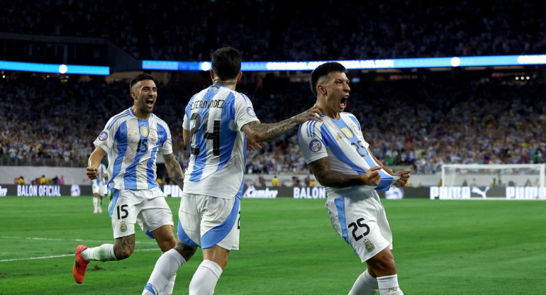 Lisandro Martínez; Argentina vs. Ecuador; Copa América 2024. Foto: Reuters.