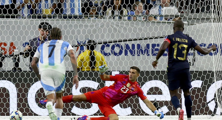 Enner Valencia; Argentina vs. Ecuador; Copa América 2024. Foto: Reuters.