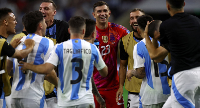 Emiliano Dibu Martínez, Selección Argentina; Copa América 2024. Foto: Reuters