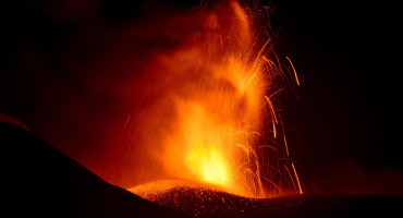 Volcán Etna. Foto: EFE.