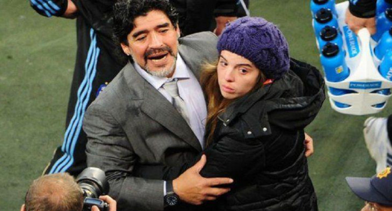 Diego y Dalma Maradona. Foto: archivo.