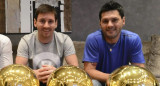 Lionel Messi junto a su hermano Matías. Foto: Instagram @matu_messi10.