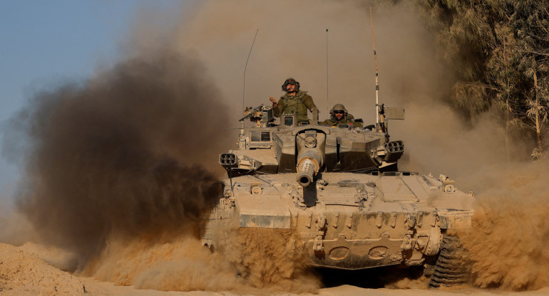 Nuevos ataques israelíes en la Franja de Gaza. Foto: Reuters.