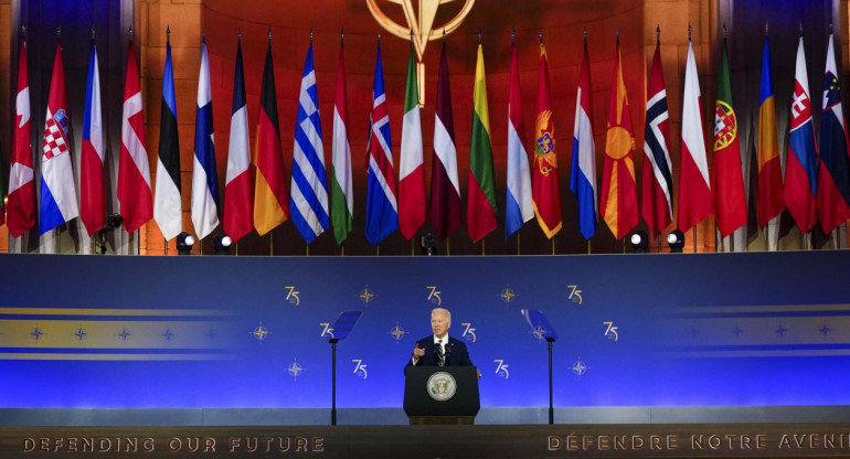 Joe Biden en la cumbre de OTAN. Foto: EFE