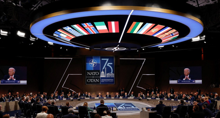 Aniversario 75 de la OTAN. Foto: Reuters.
