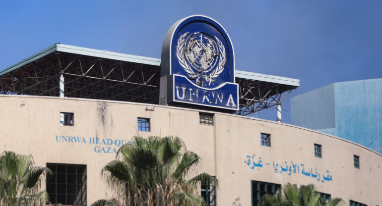 Sede de la UNRWA en la ciudad de Gaza. Foto: Reuters