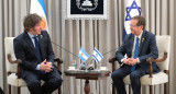 Javier Milei y el presidente israelí, Isaac Isaac Herzog. Foto: Gobierno argentino