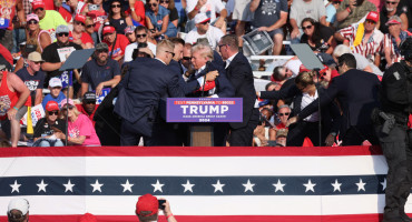 Atentado en el acto de Donald Trump. Foto: Reuters