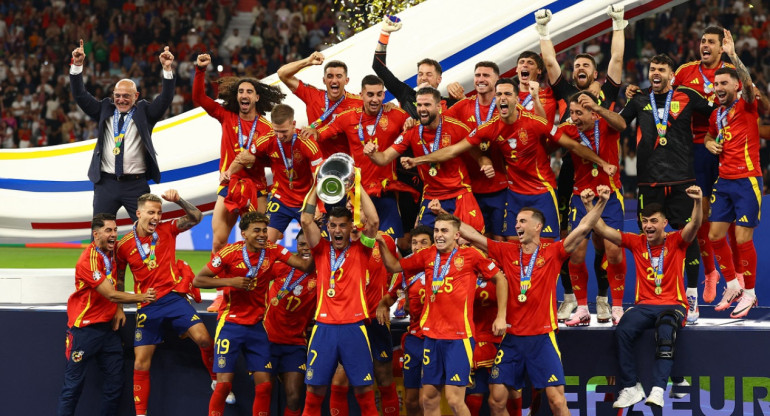 España campeón de la Eurocopa 2024. Foto: Reuters.