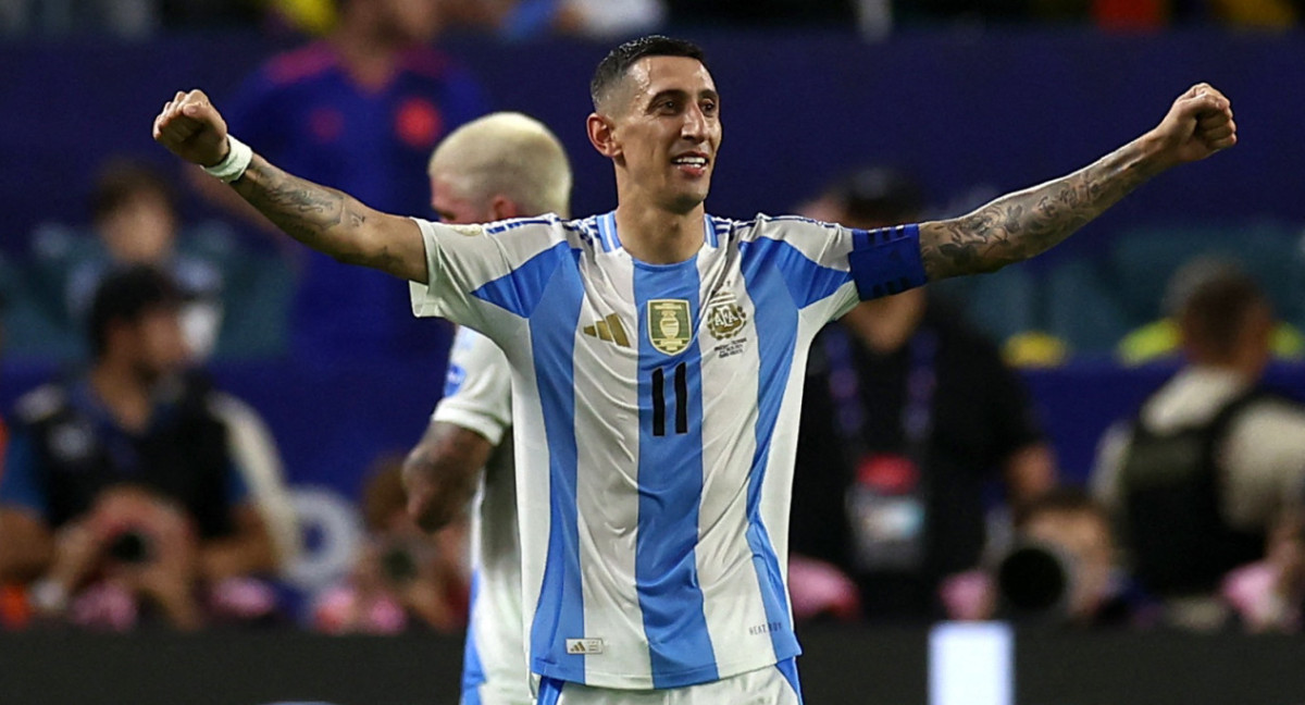 Ángel Di María, final Copa América 2024. Foto: Reuters