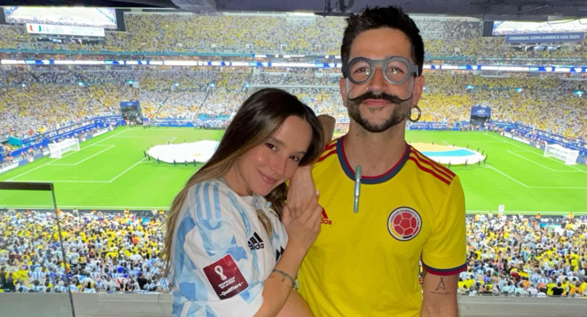 Evaluna y Camilo fueron a ver la final de la Copa América. Foto: Instagram/evalunamontaner