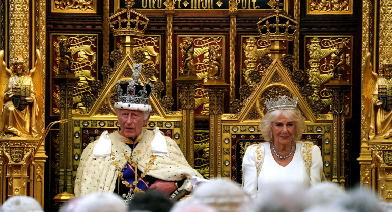 Rey Carlos III y Camila. Foto: Reuters.