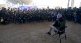 Benjamin Netanyahu junto a soldados israelíes en Rafah. Foto: REUTERS.