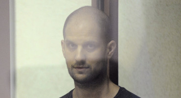 Evan Gershkovich, periodista estadounidense condenado en Rusia por espionaje. Foto: REUTERS.