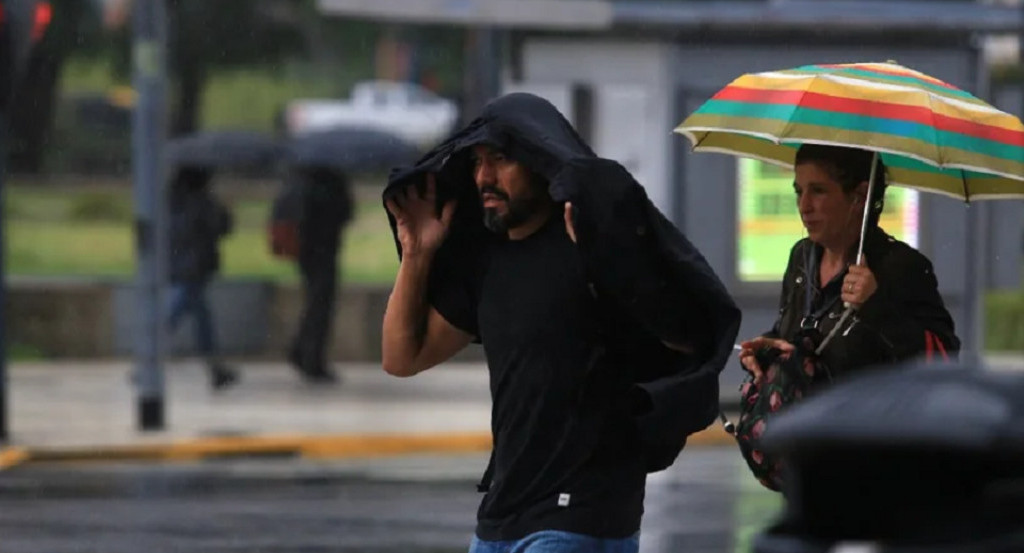 Lluvias en Buenos Aires. Foto: NA.