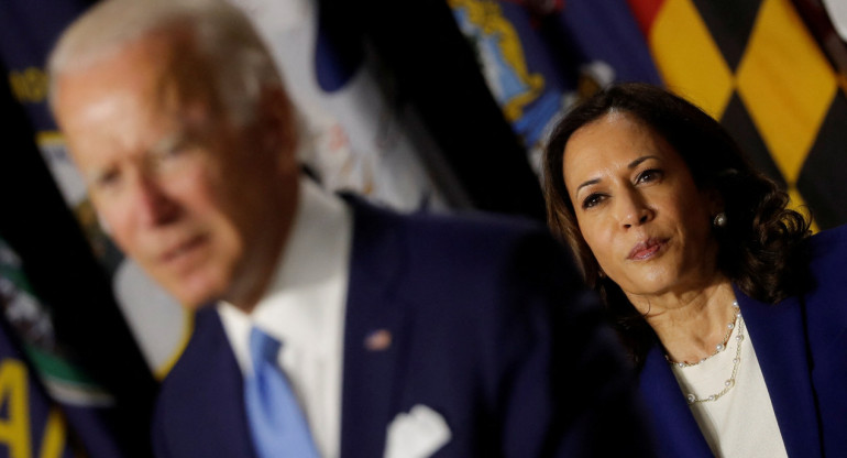 Kamala Harris es la vicepresidenta de Biden. Foto: Reuters.