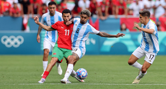 Argentina vs Marruecos; Juegos Olímpicos de París 2024. Foto. Reuters.