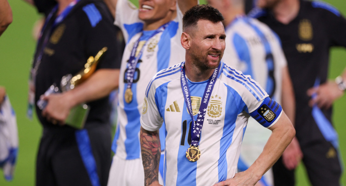 Lionel Messi en la final de la Copa América 2024. Foto: REUTERS.