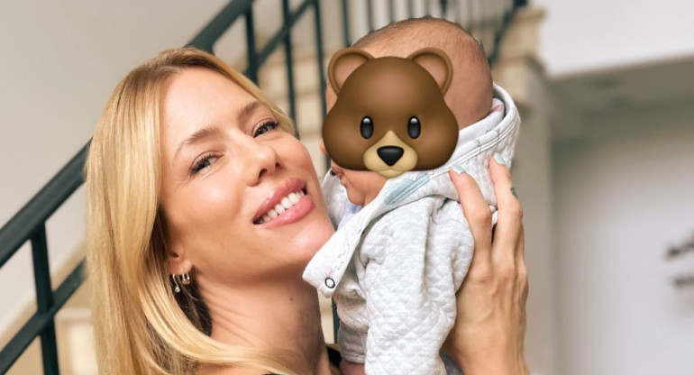 Las fotos que subió Nicole Neumann con su hijo. Foto Instagram.