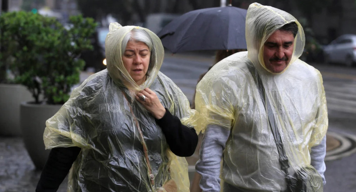 Lluvias en Buenos Aires. Foto: NA.